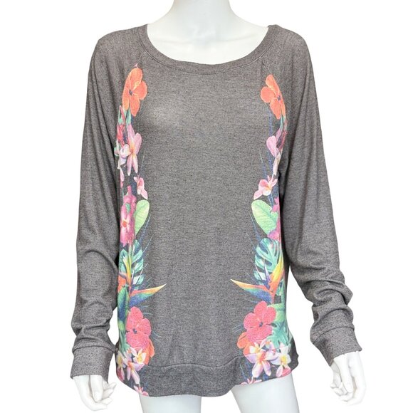 So Long-Sleeve Tops Floral & Tie-Dye & Pink Prints Bundle Womens XL (3-Pack) - Picture 4 of 16